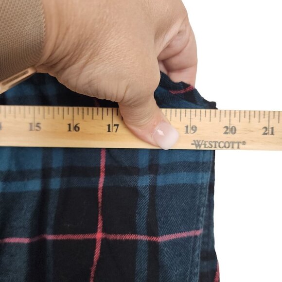 TNA Womens Soft Flannel Shirt Oversized Fit Plaid Size XS - Picture 5 of 10
